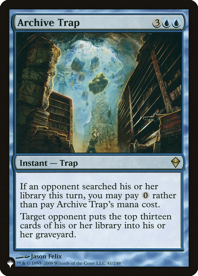 Archive Trap — The List ZEN-41/5581