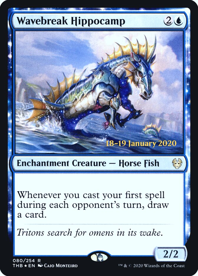 Wavebreak Hippocamp — Theros Beyond Death Promos 80s/137