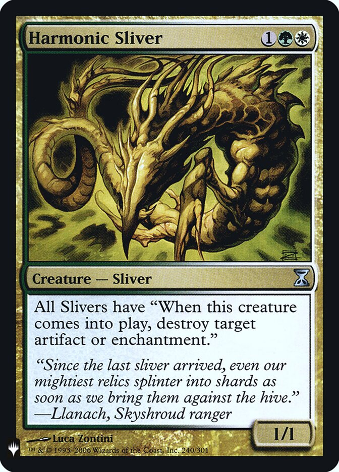 Harmonic Sliver — The List TSP-240/5581