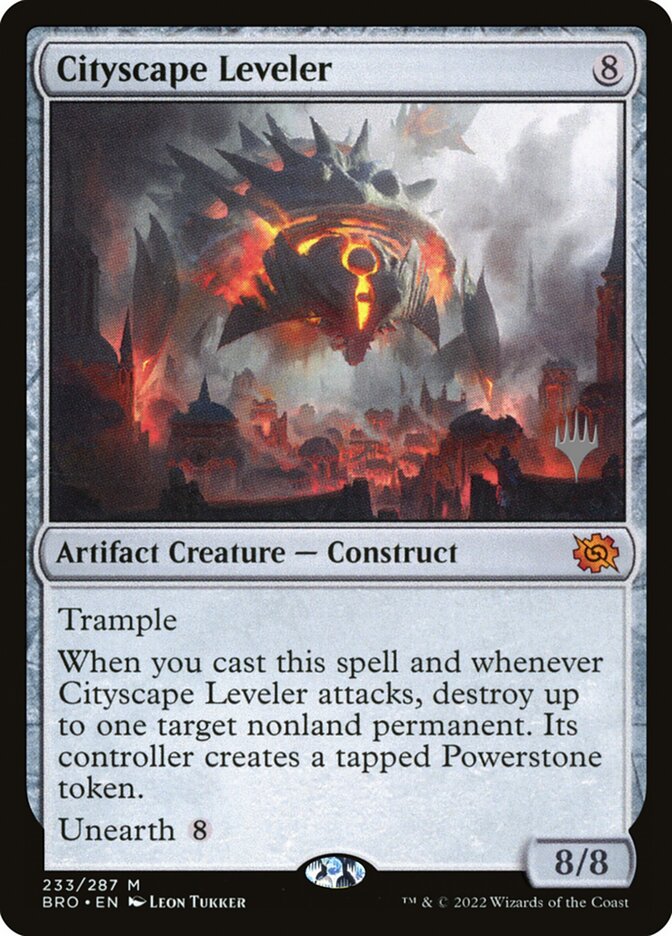Cityscape Leveler — The Brothers' War Promos 233p/171