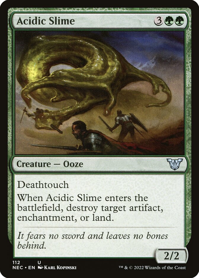 Acidic Slime — Neon Dynasty Commander 112/179