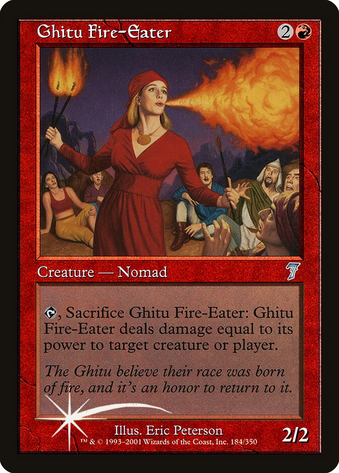 Ghitu Fire-Eater — Seventh Edition 184★/708