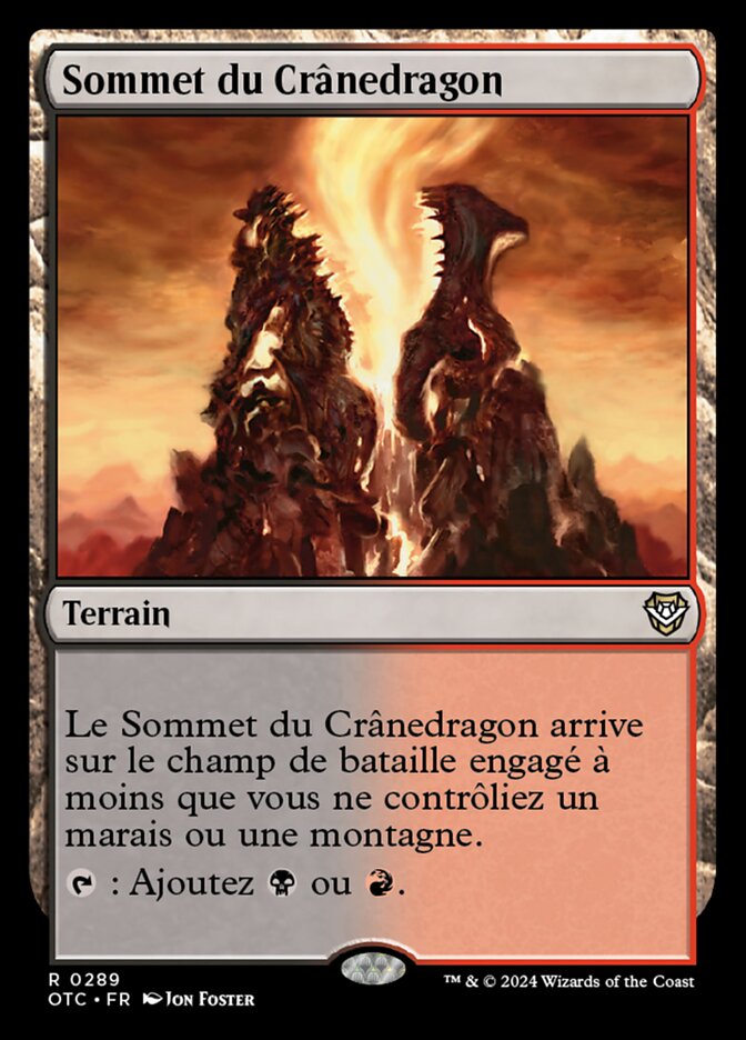 Sommet du Crânedragon — Outlaws of Thunder Junction Commander 289/342