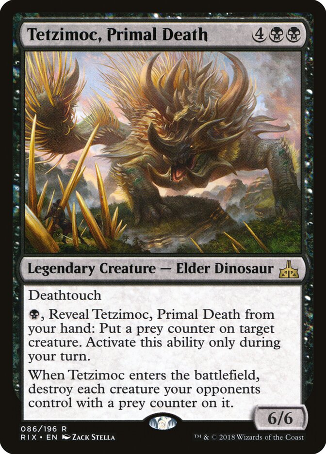 Tetzimoc, Primal Death — Rivals of Ixalan 86/205