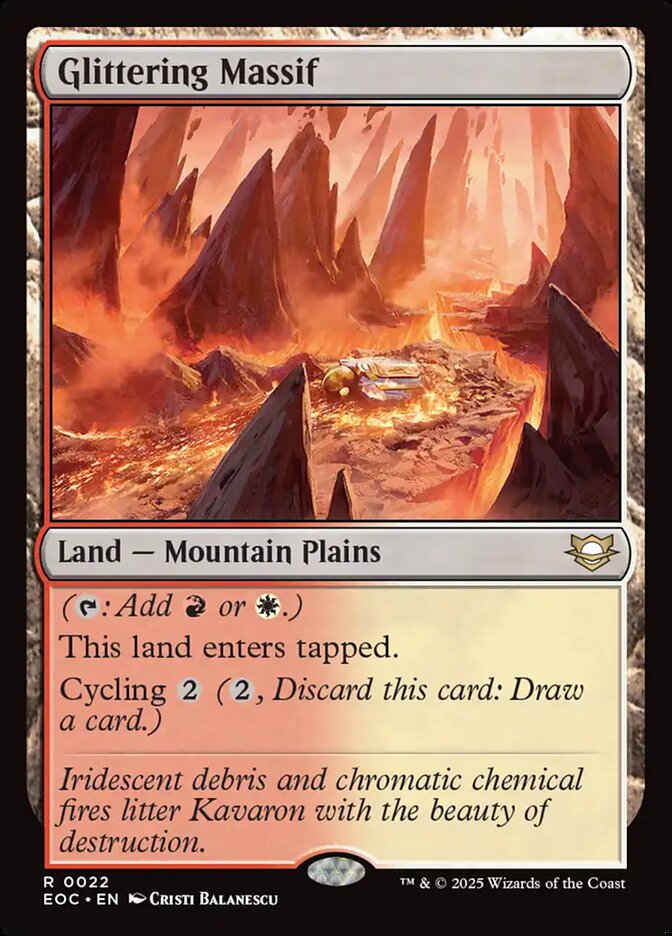 Glittering Massif — Edge of Eternities Commander 22/191