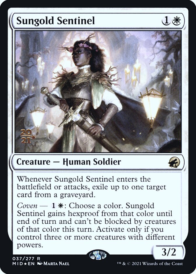 Sungold Sentinel — Innistrad: Midnight Hunt Promos 37s/155