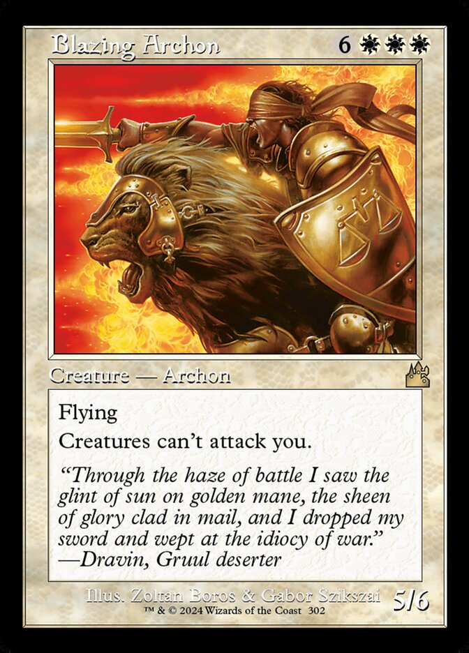 Blazing Archon — Ravnica Remastered 302/531