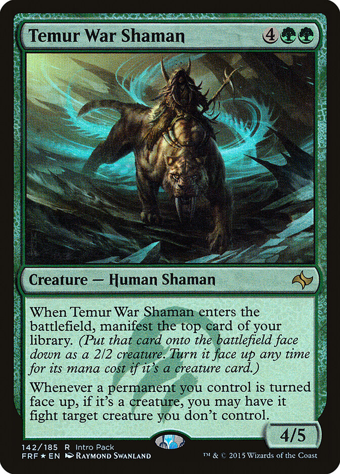 Temur War Shaman — Fate Reforged Promos 142/43