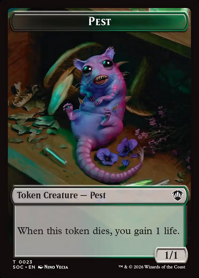 Pest — Secrets of Strixhaven Commander Tokens 23/30