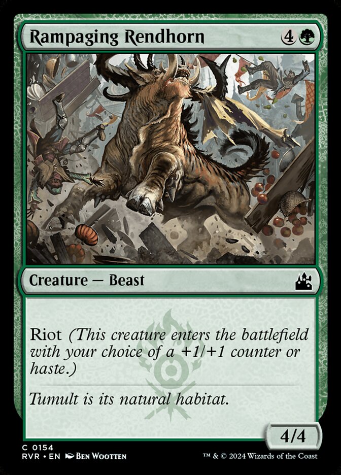 Rampaging Rendhorn — Ravnica Remastered 154/531
