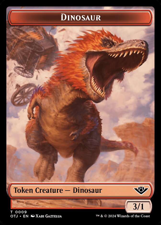 Dinosaur — Outlaws of Thunder Junction Tokens 9/19