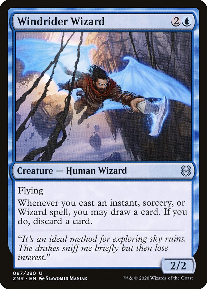 Windrider Wizard — Zendikar Rising 87/406