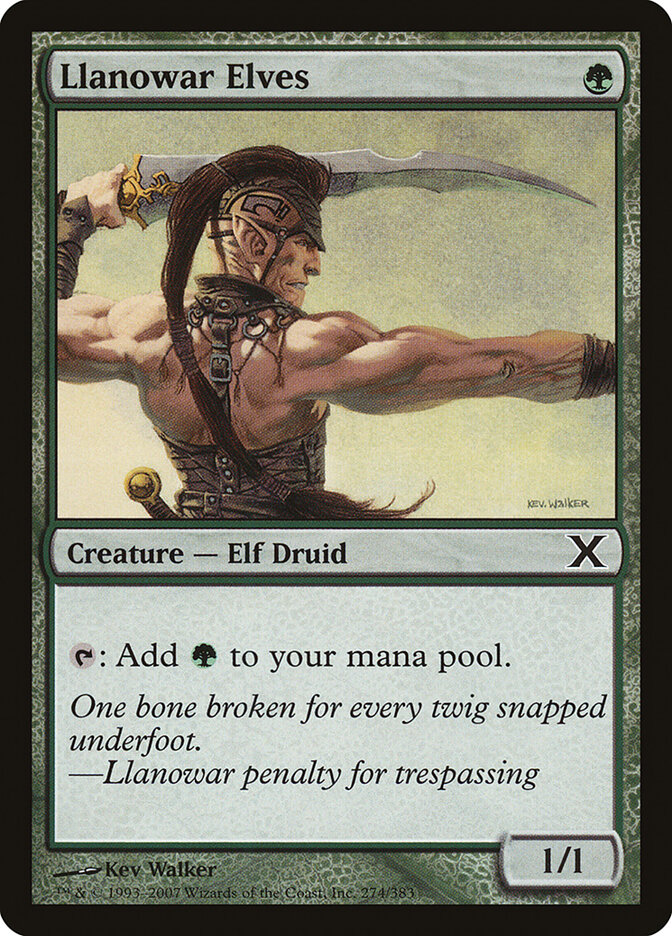 Llanowar Elves — Tenth Edition 274/510