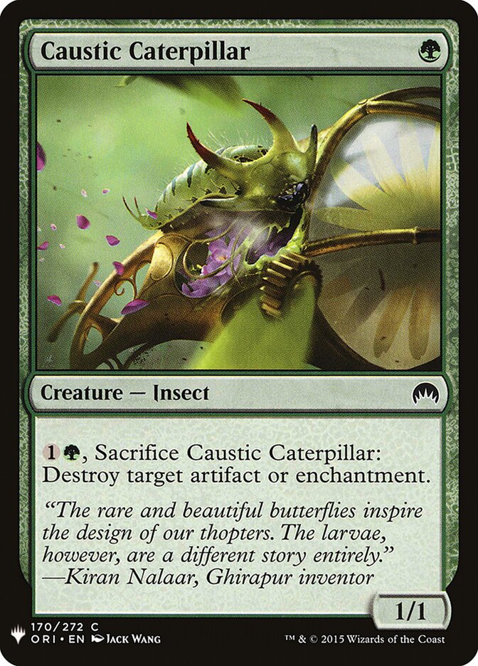 Caustic Caterpillar — The List ORI-170/5581