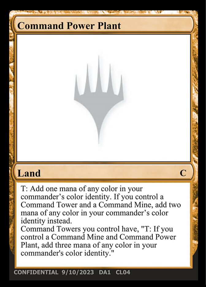 Command Power Plant — Unknown Event CL04/512