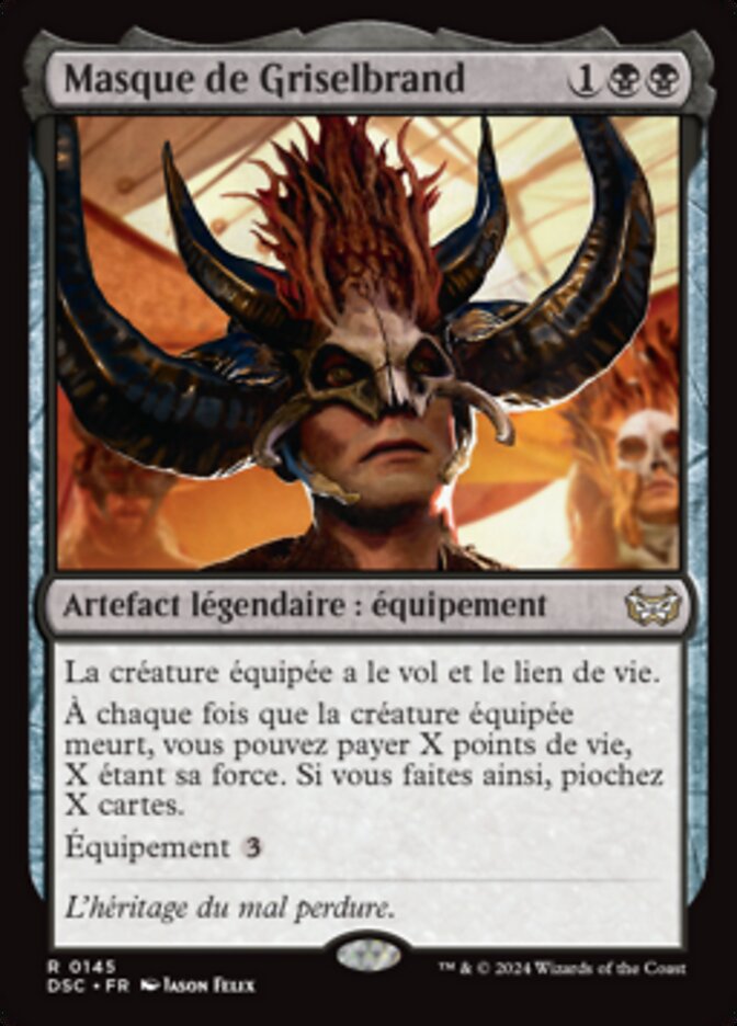 Masque de Griselbrand — Duskmourn: House of Horror Commander 145/373