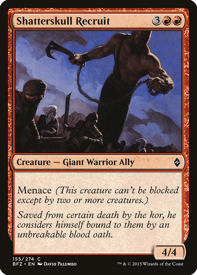 Shatterskull Recruit — Battle for Zendikar 155/299