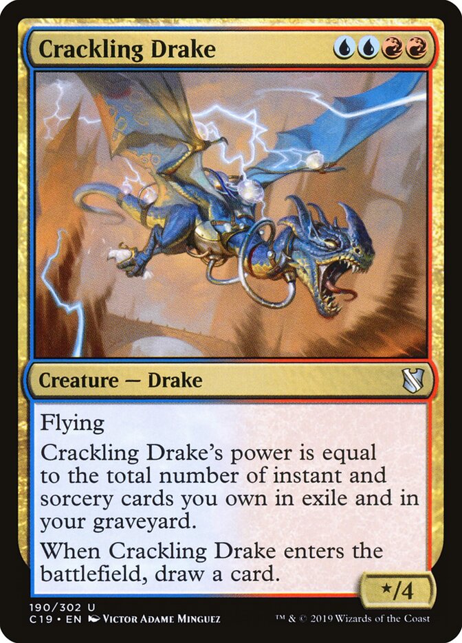 Crackling Drake — Commander 2019 190/302