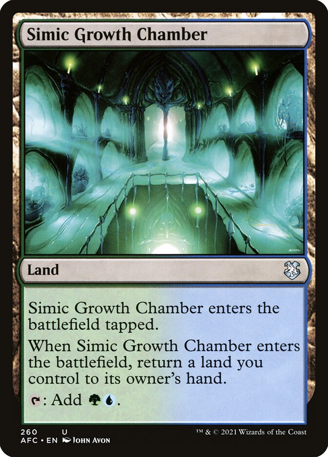 Simic Growth Chamber — Forgotten Realms Commander 260/331