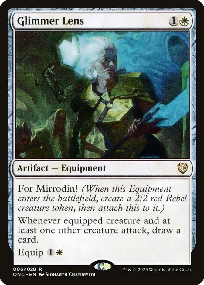 Glimmer Lens — Phyrexia: All Will Be One Commander 6/174