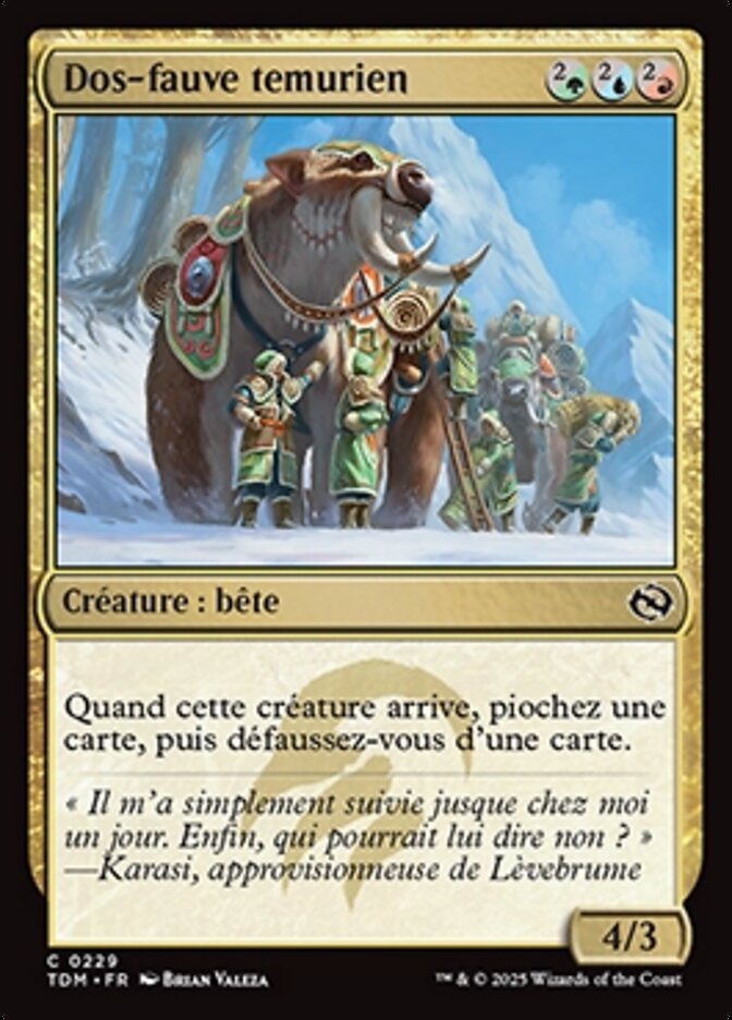 Dos-fauve temurien — Tarkir: Dragonstorm 229/427