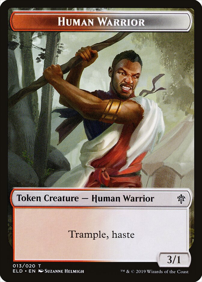 Human Warrior — Throne of Eldraine Tokens 13/20