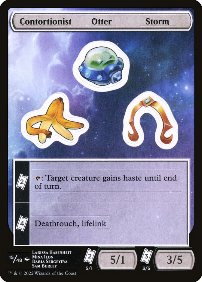 Contortionist Otter Storm — Unfinity Sticker Sheets 15/48
