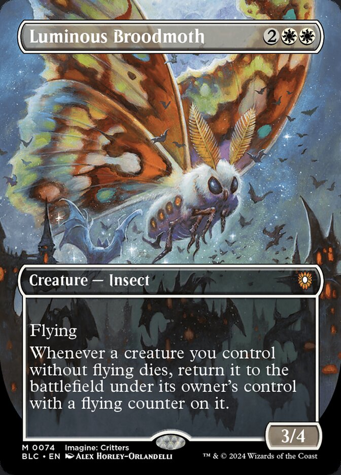 Luminous Broodmoth — Bloomburrow Commander 74/356