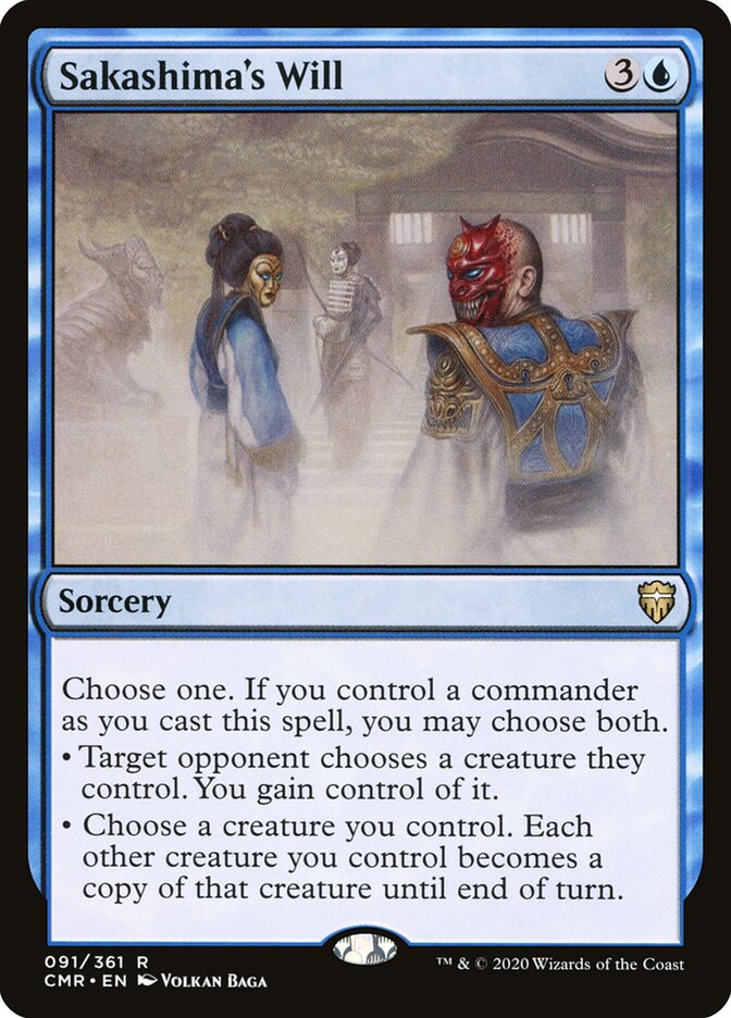 Sakashima's Will — Commander Legends 91/718
