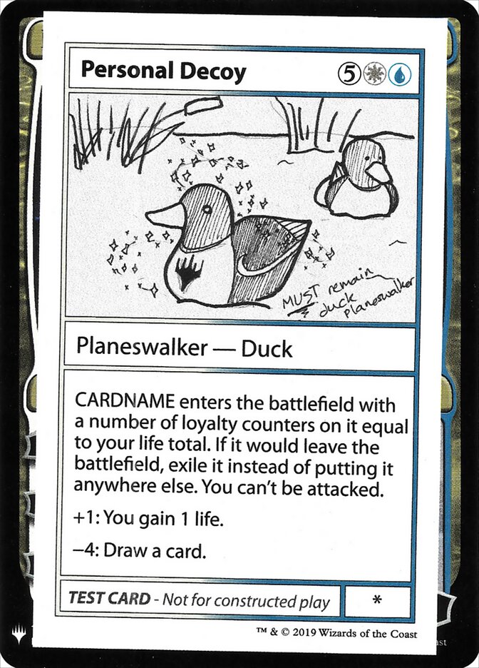 Personal Decoy — Mystery Booster Playtest Cards 2019 96/121