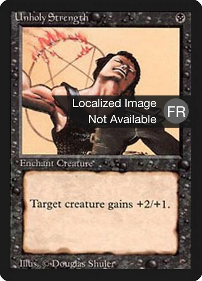 Unholy Strength — Foreign Black Border 133/307