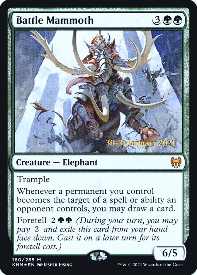 Battle Mammoth — Kaldheim Promos 160s/158