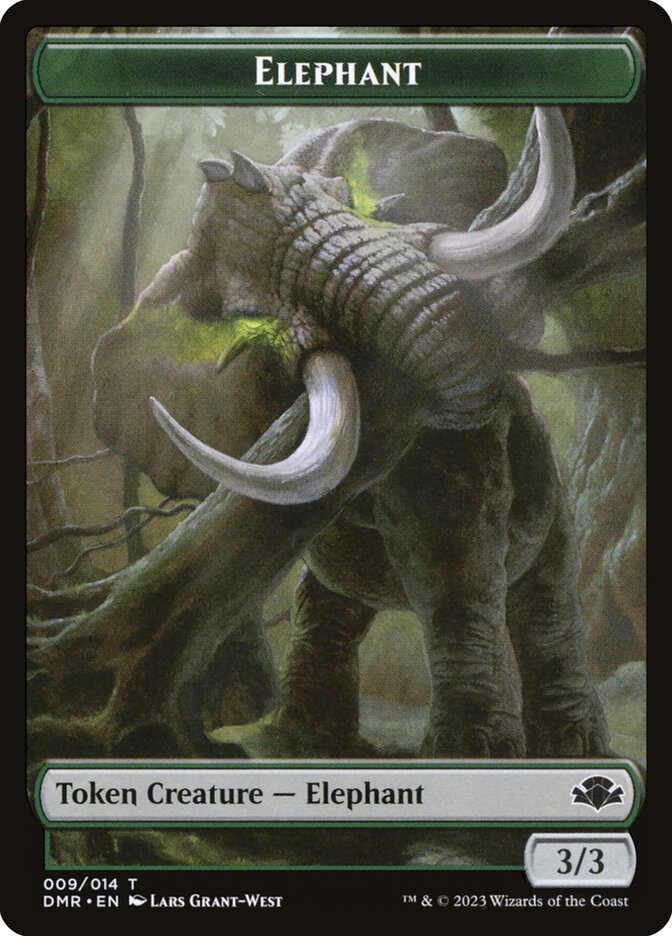 Elephant — Dominaria Remastered Tokens 9/14