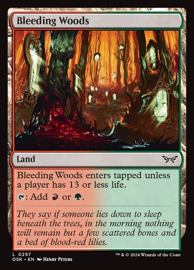 Bleeding Woods — Duskmourn: House of Horror 257/419