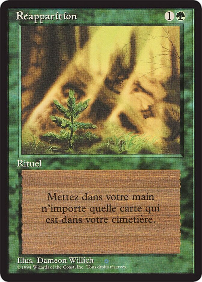 Réapparition — Foreign Black Border 214/307