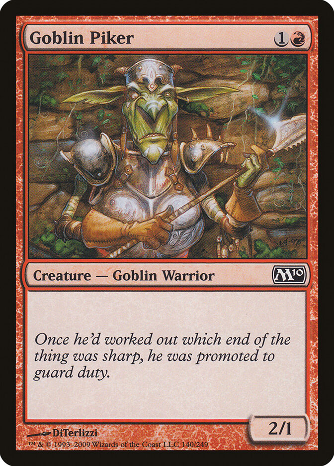 Goblin Piker — Magic 2010 140/249