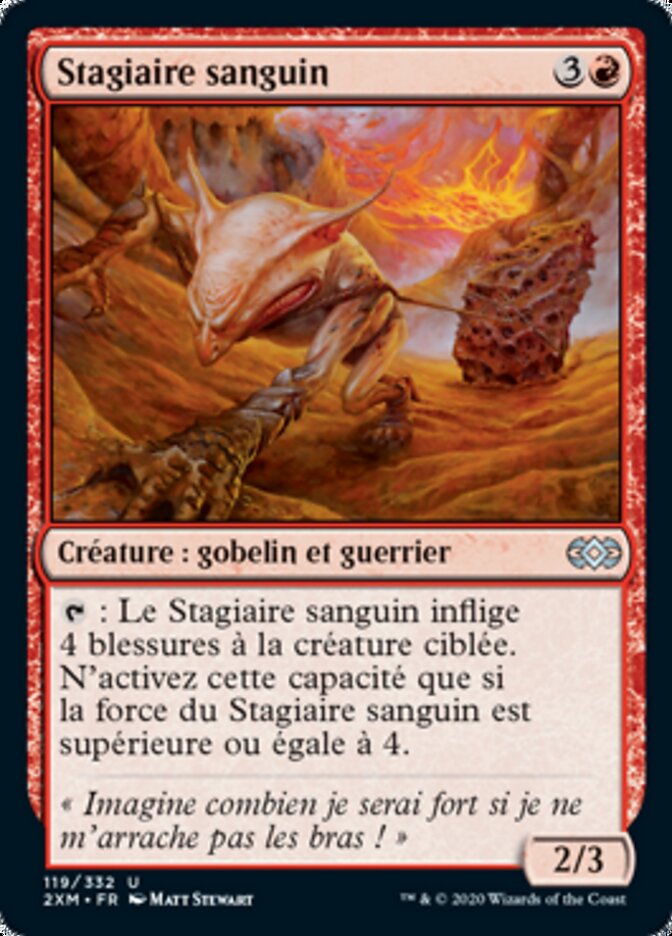 Stagiaire sanguin — Double Masters 119/384
