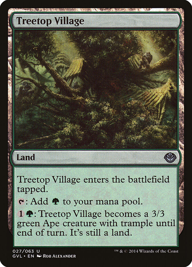 Treetop Village — Duel Decks Anthology: Garruk vs. Liliana 27/63
