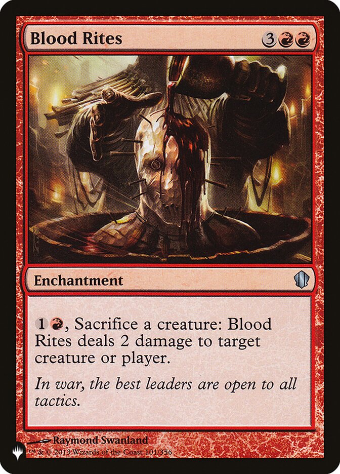 Blood Rites — The List C13-101/5581