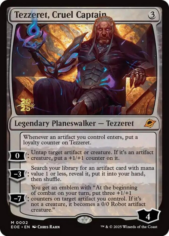 Tezzeret, Cruel Captain — Edge of Eternities Promos 2s/160