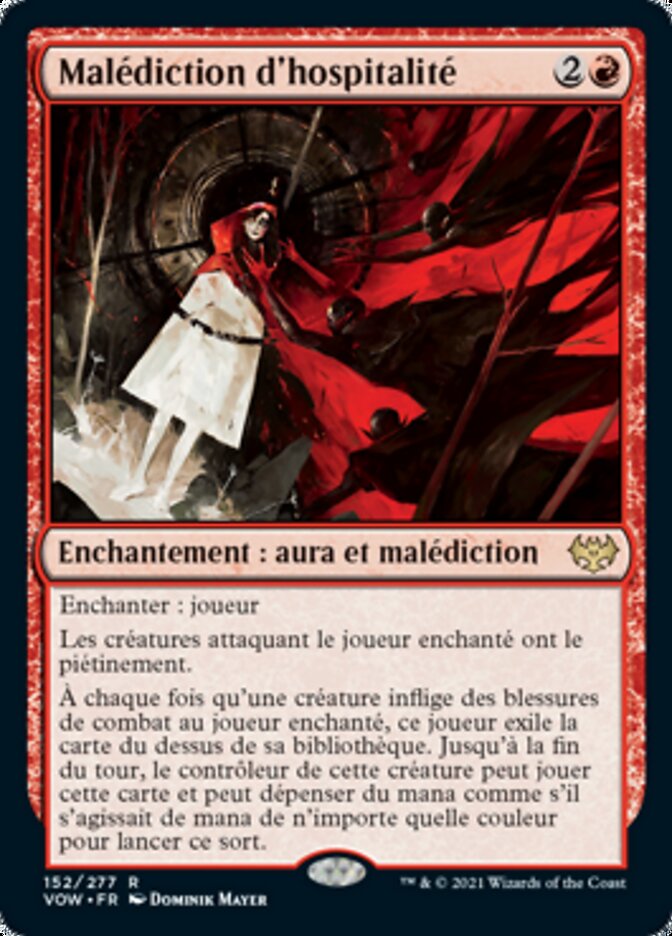Malédiction d'hospitalité — Innistrad: Crimson Vow 152/423