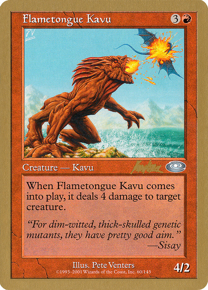 Flametongue Kavu — World Championship Decks 2002 bk60/153