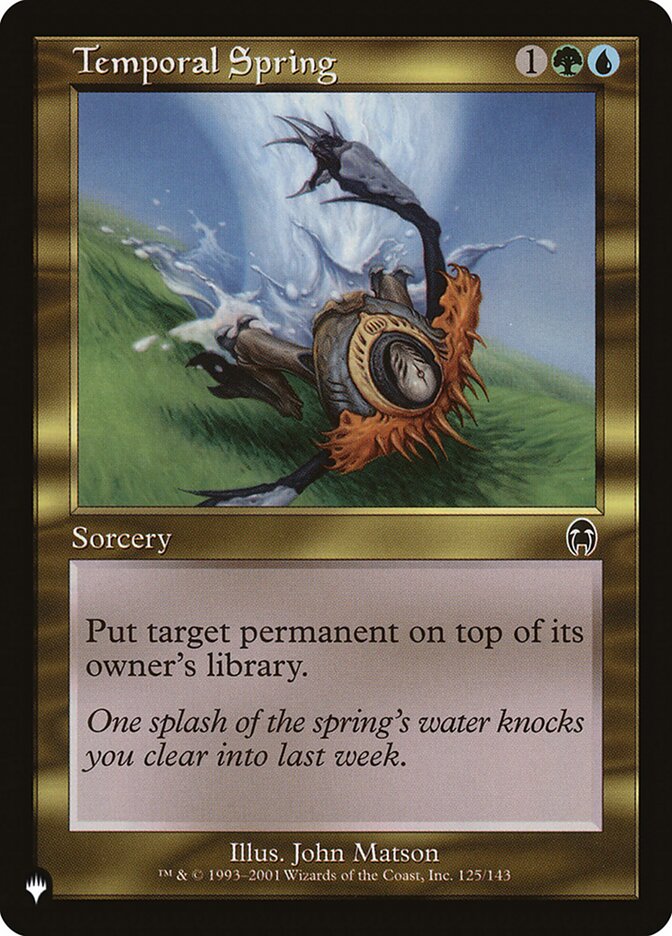 Temporal Spring — The List APC-125/5581