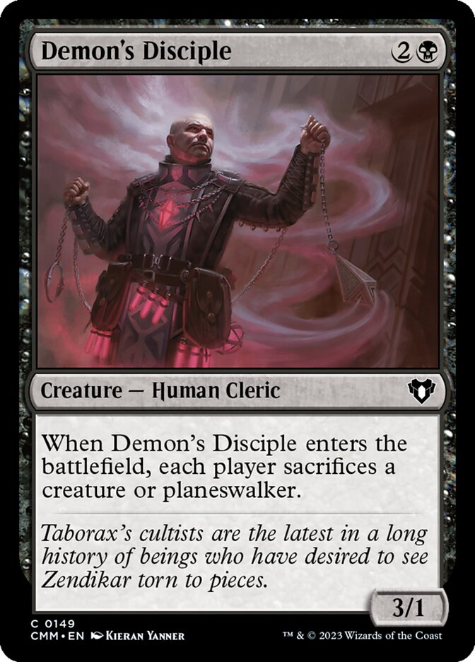Demon's Disciple — Commander Masters 149/1067