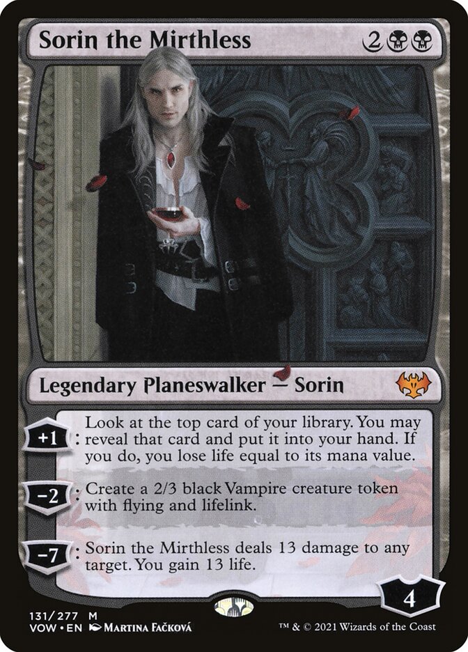 Sorin the Mirthless — Innistrad: Crimson Vow 131/423