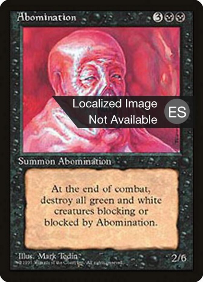 Abomination — Fourth Edition Foreign Black Border 117/378