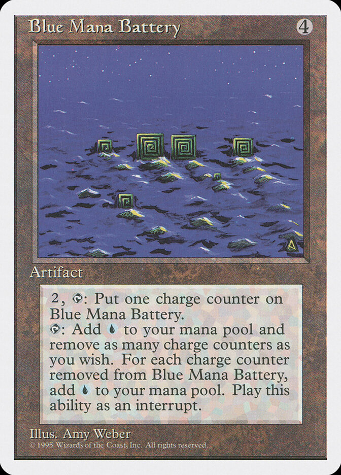 Blue Mana Battery — Fourth Edition 300/378