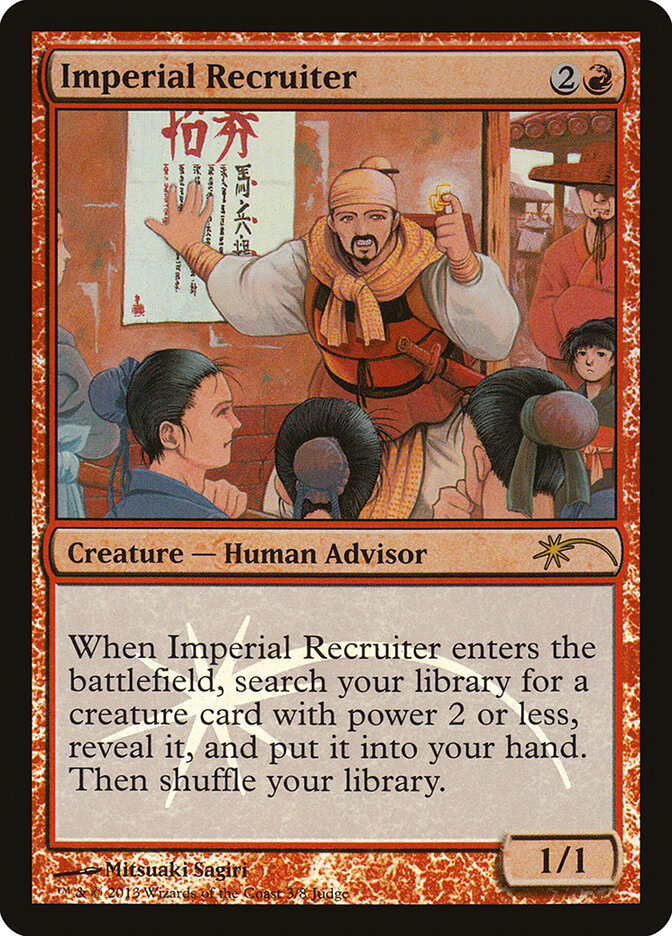 Imperial Recruiter — Judge Gift Cards 2013 3/9
