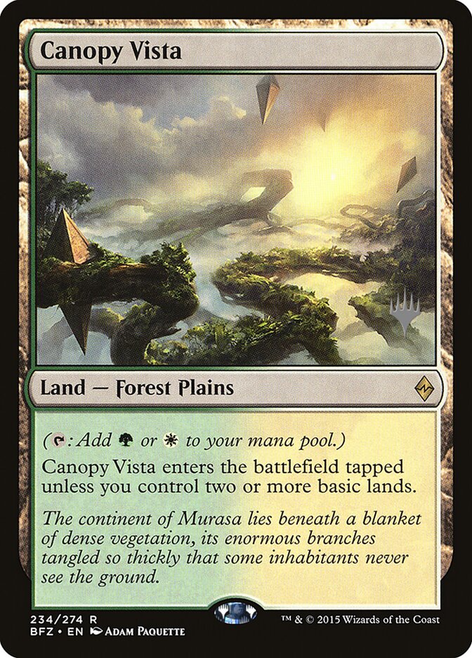 Canopy Vista — Battle for Zendikar Promos 234p/90