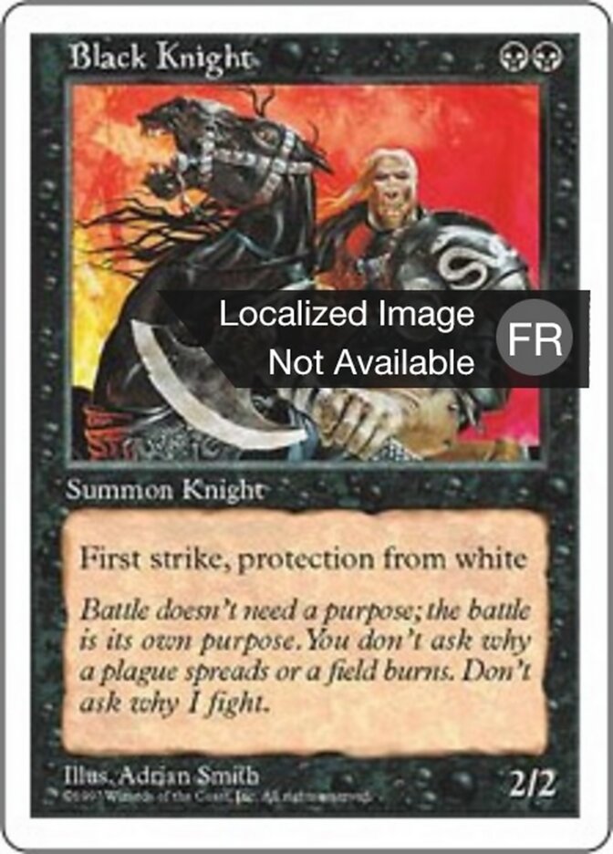 Chevalier noir — Fifth Edition 143/455
